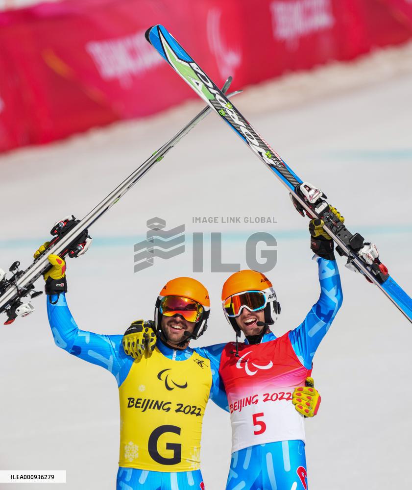 (SP)CHINA-BEIJING-BEIJING 2022 WINTER PARALYMPICS-PARA ALPINE SKIING-MEN'S SUPER-G-VISION IMPAIRED(CN)