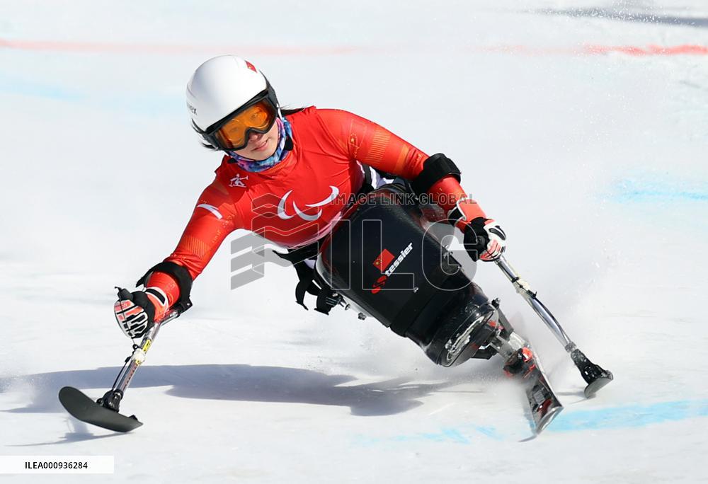 (SP)CHINA-BEIJING-BEIJING 2022 WINTER PARALYMPICS-ALPINE SKIING-WOMEN'S SUPER-G SITTING(CN)