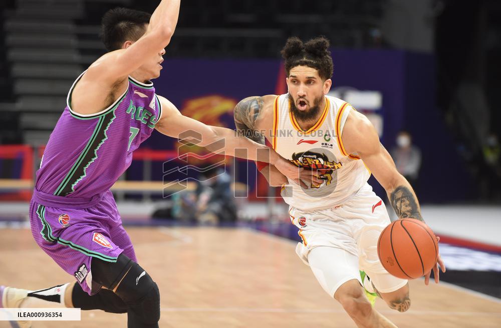 (SP)CHINA-GUANGDONG-FOSHAN-CBA LEAGUE-SHENZHEN LEOPARDS VS SHANDONG HEROS