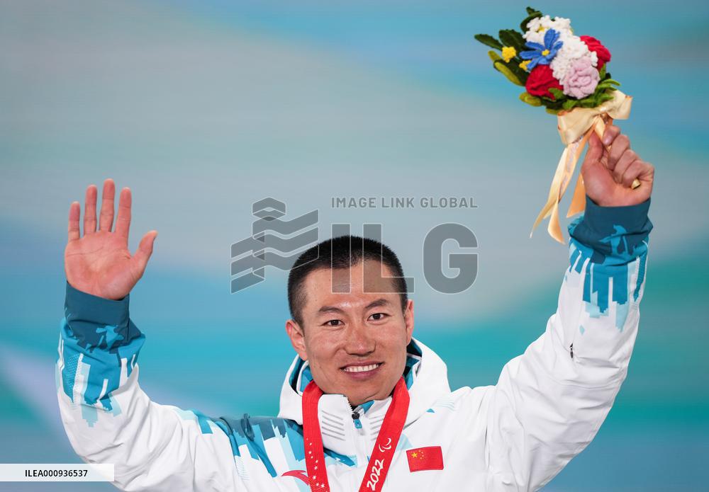 (SP)CHINA-ZHANGJIAKOU-WINTER PARALYMPICS-AWARDING CEREMONY-PARA CROSS-COUNTRY-SKIING(CN)