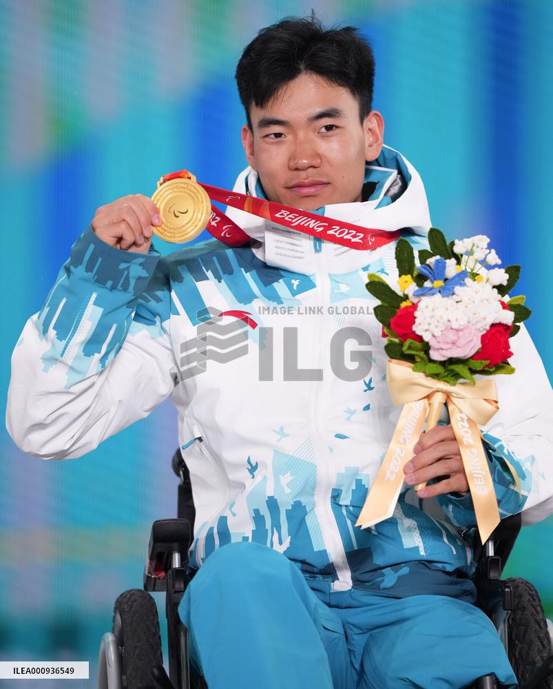 (SP)CHINA-ZHANGJIAKOU-WINTER PARALYMPICS-AWARDING CEREMONY-PARA BIATHLON(CN)
