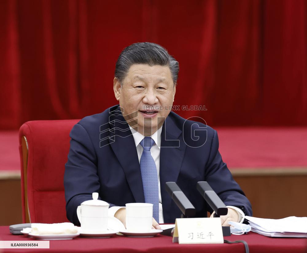 (TWO SESSIONS)CHINA-BEIJING-XI JINPING-CPPCC-JOINT GROUP MEETING (CN)