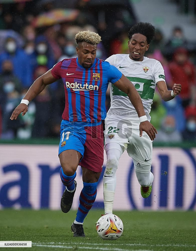 (SP)SPAIN-ELCHE-FOOTBALL-SPANISH LEAGUE-ELCHE VS FC BARCELONA