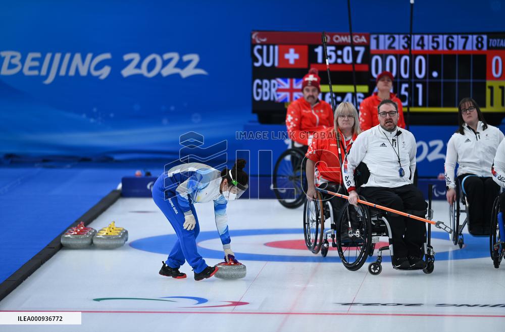 (SP)CHINA-BEIJING-WINTER PARALYMPICS-WHEELCHAIR CURLING-VOLUNTEERS(CN)