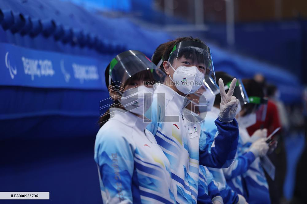(SP)CHINA-BEIJING-WINTER PARALYMPICS-WHEELCHAIR CURLING-VOLUNTEERS(CN)