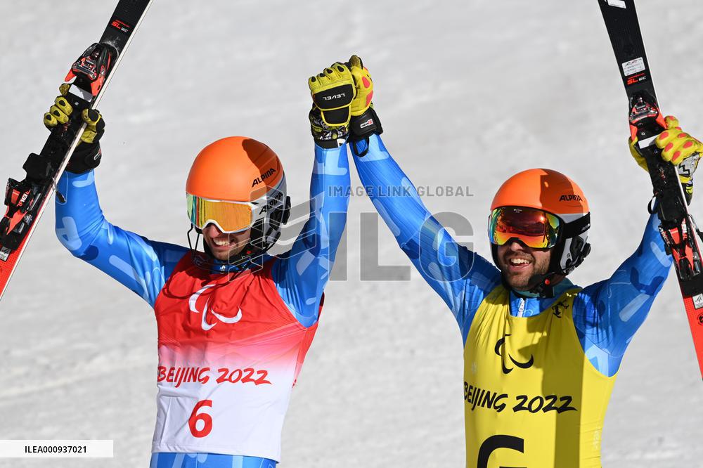 (SP)CHINA-BEIJING-BEIJING 2022 WINTER PARALYMPICS-ALPINE SKIING-MEN'S SUPER COMBINED-VISION IMPAIRED(CN)
