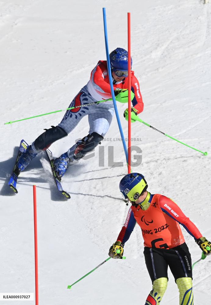 (SP)CHINA-BEIJING-BEIJING 2022 WINTER PARALYMPICS-ALPINE SKIING-MEN'S SUPER COMBINED-VISION IMPAIRED(CN)