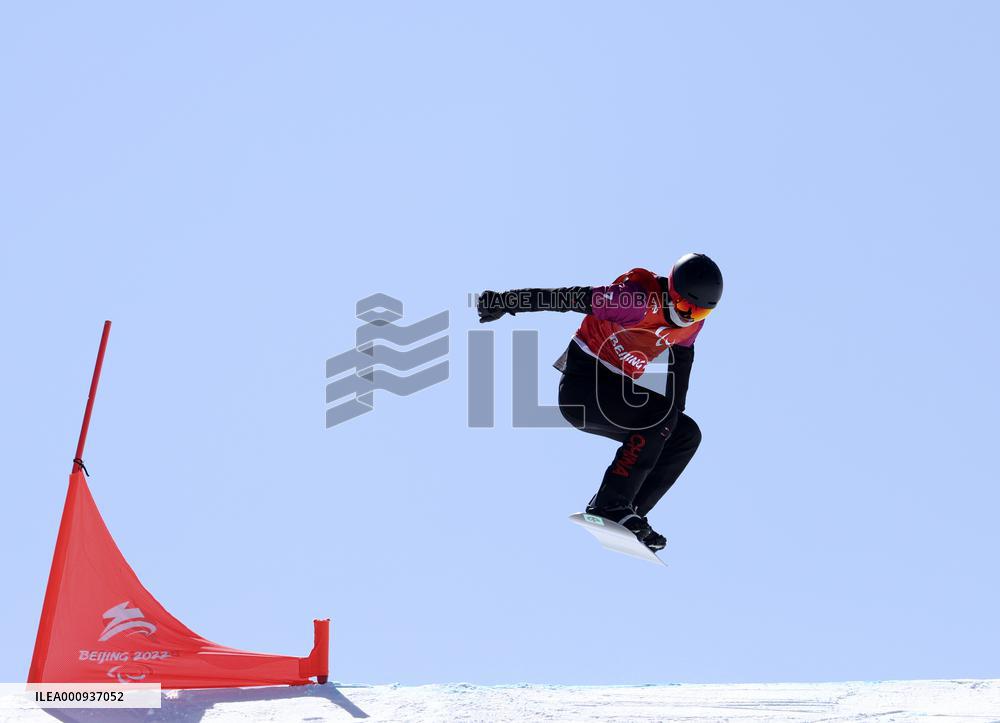 (SP)CHINA-ZHANGJIAKOU-WINTER PARALYMPICS-PARA SNOWBOARD-MEN'S SNOWBOARD CROSS SB-UL(CN)