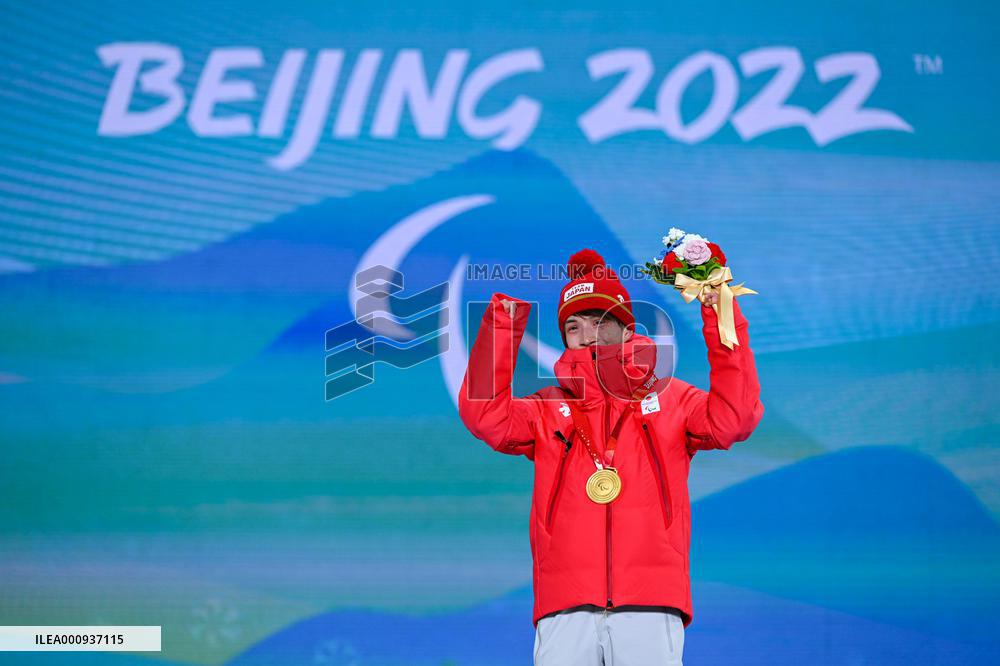 (SP)CHINA-ZHANGJIAKOU-WINTER PARALYMPICS-AWARDING CEREMONY-PARA CROSS-COUNTRY SKIING(CN)