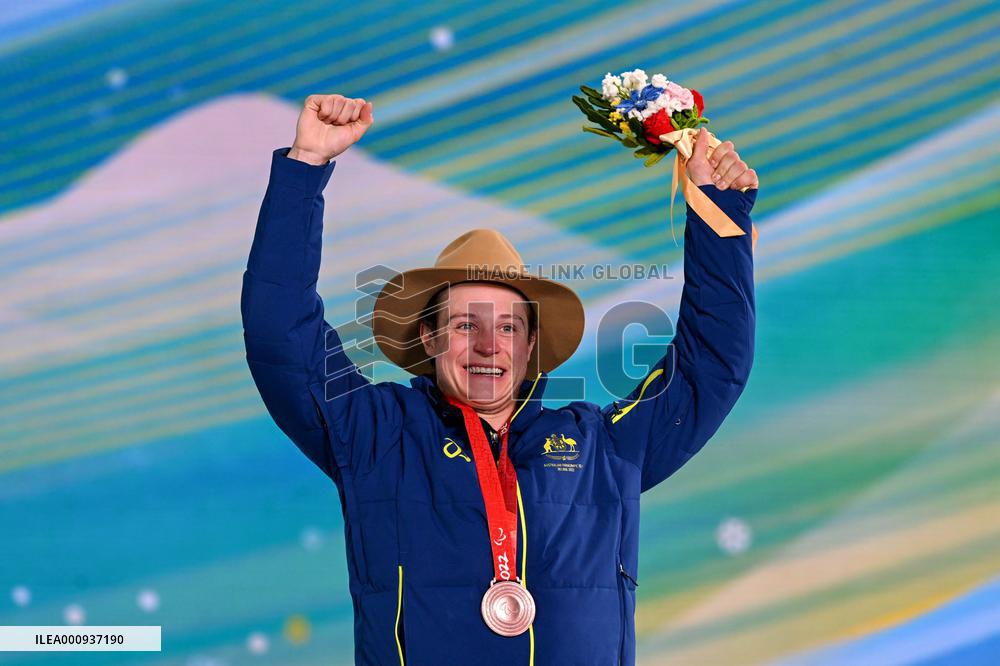 (SP)CHINA-ZHANGJIAKOU-WINTER PARALYMPICS-AWARDING CEREMONY-PARA SNOWBOARD(CN)