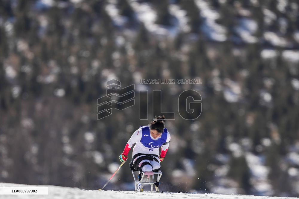 (SP)CHINA-ZHANGJIAKOU-WINTER PARALYMPICS-PARA BIATHLON-WOMEN'S MIDDLE DISTANCE SITTING (CN)