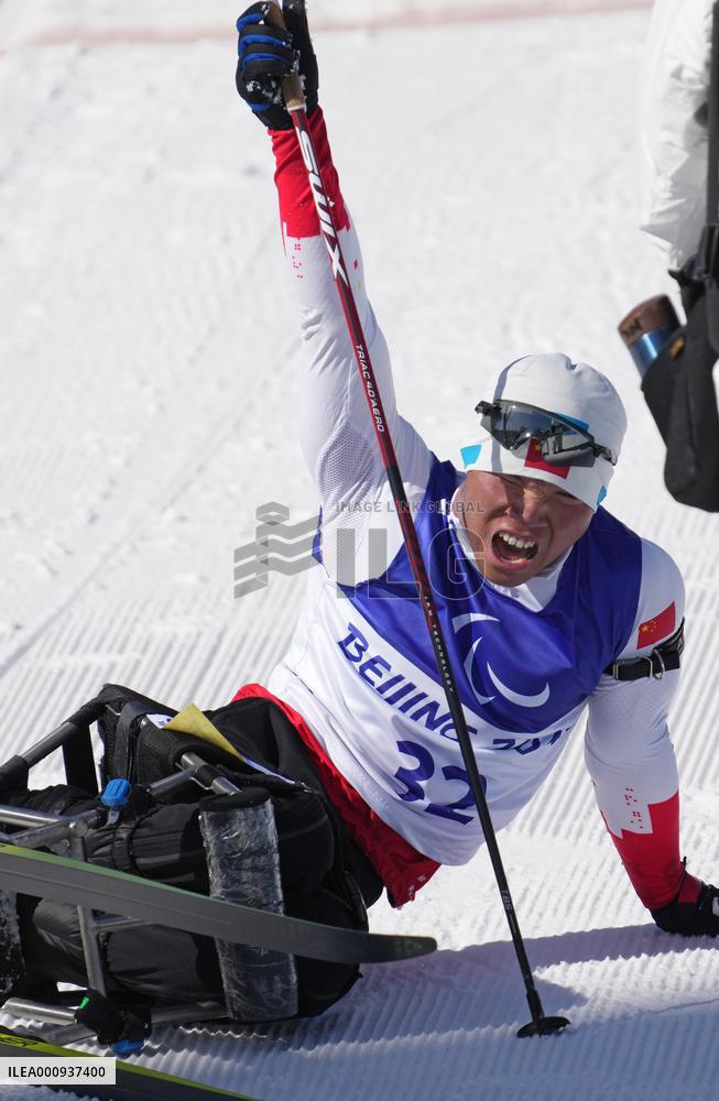 (SP)CHINA-ZHANGJIAKOU-WINTER PARALYMPICS-PARA BIATHLON-MEN'S MIDDLE DISTANCE SITTING (CN)