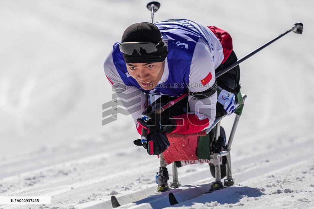 (SP)CHINA-ZHANGJIAKOU-WINTER PARALYMPICS-PARA BIATHLON-MEN'S MIDDLE DISTANCE SITTING(CN)