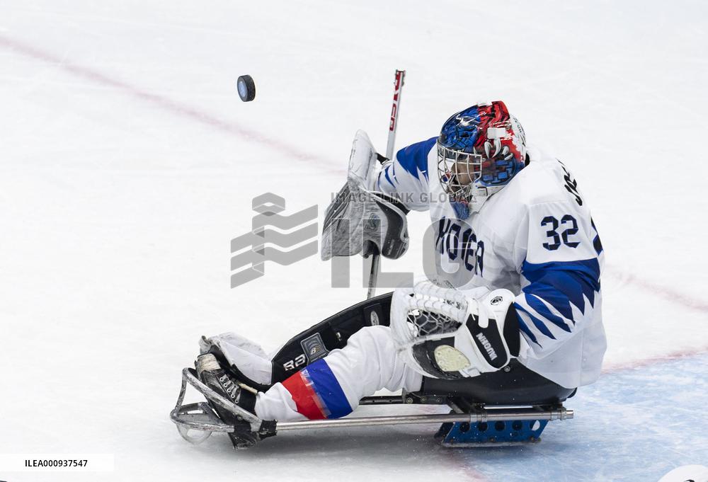 (SP)CHINA-BEIJING-WINTER PARALYMPICS-PARA ICE HOCKEY-GROUP A-CAN VS KOR(CN)