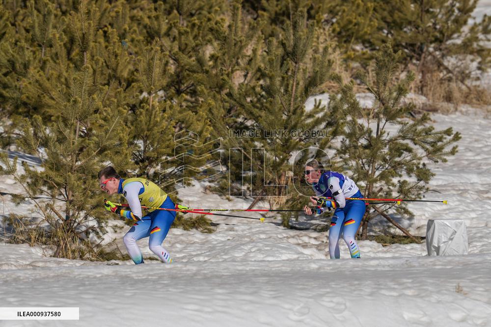 (SP)CHINA-ZHANGJIAKOU-WINTER PARALYMPICS-PARA BIATHLON-WOMEN'S MIDDLE DISTANCE VISION IMPAIRED (CN)