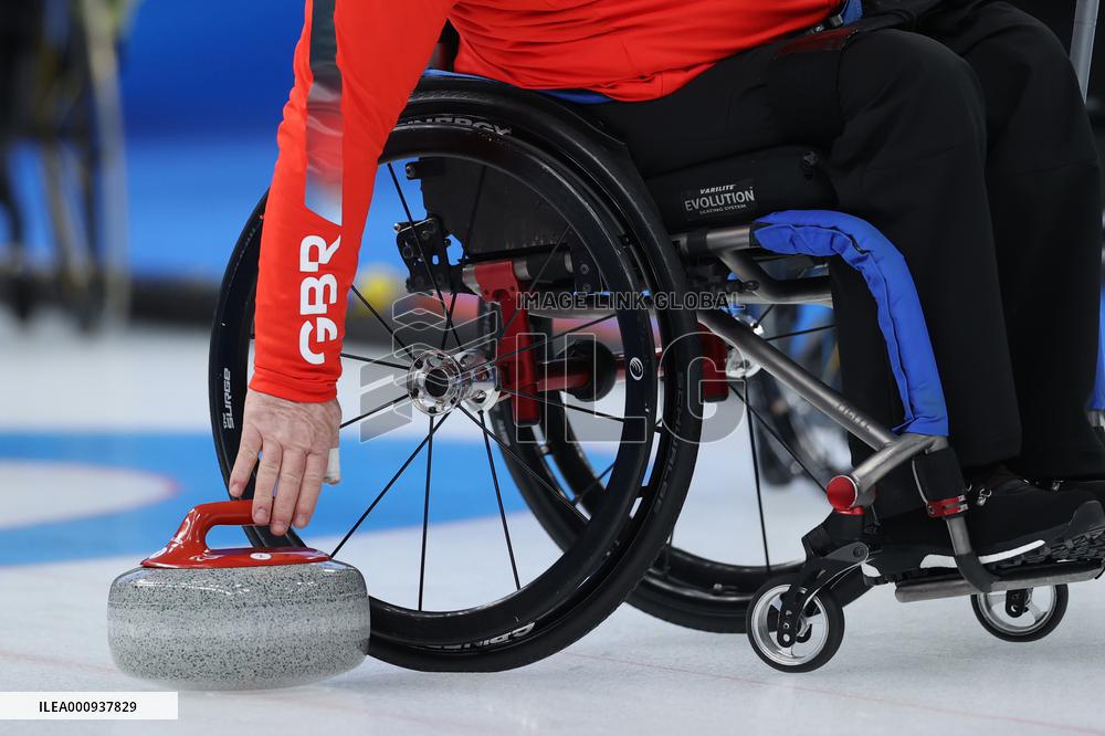 (SP)CHINA-BEIJING-WINTER PARALYMPICS-WHEELCHAIR CURLING-ROUND ROBIN SESSION-GBR VS SWE (CN)