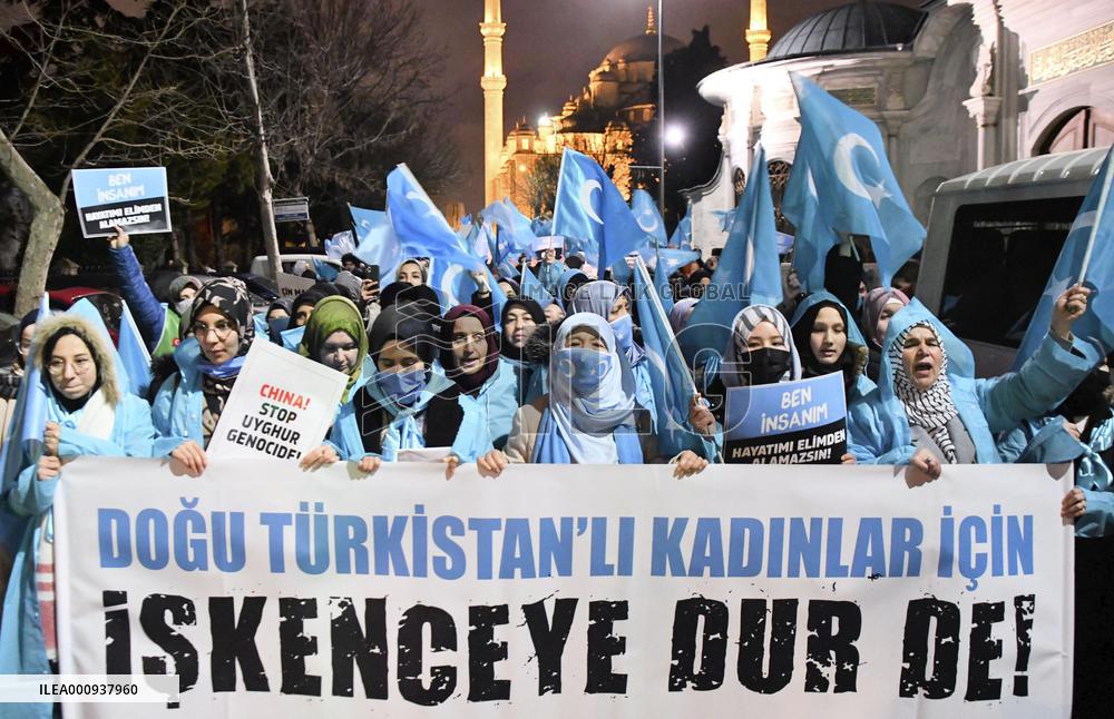 Protest over human rights abuses against Uyghurs