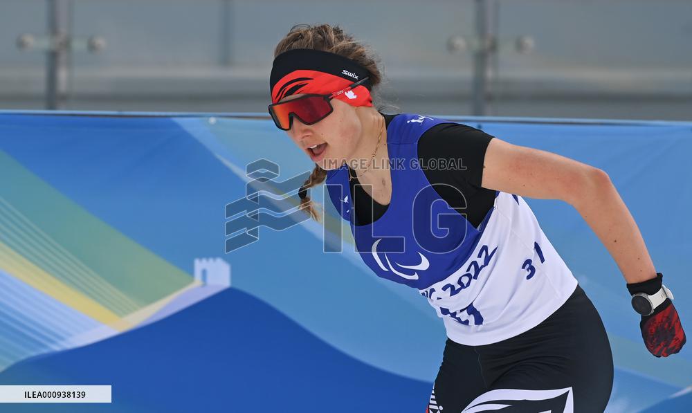 (SP)CHINA-ZHANGJIAKOU-WINTER PARALYMPICS-PARA CROSS-COUNTRY SKIING-WOMEN'S SPRINT FREE STANDING FINAL (CN)
