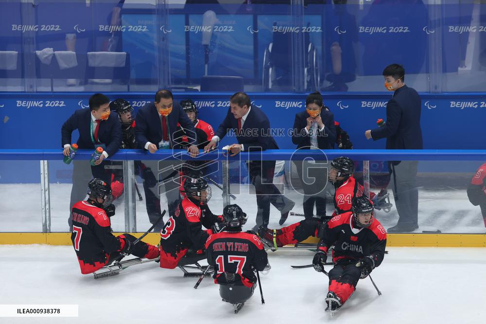 (SP)CHINA-BEIJING-WINTER PARALYMPICS-PARA ICE HOCKEY-QUALIFYING FINALS-CHN VS CZE (CN)