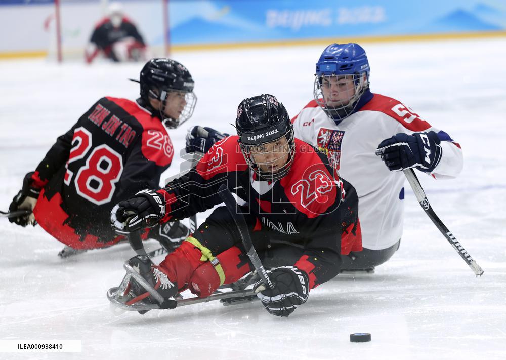 (SP)CHINA-BEIJING-WINTER PARALYMPICS-PARA ICE HOCKEY-QUALIFYING FINALS-CHN VS CZE (CN)