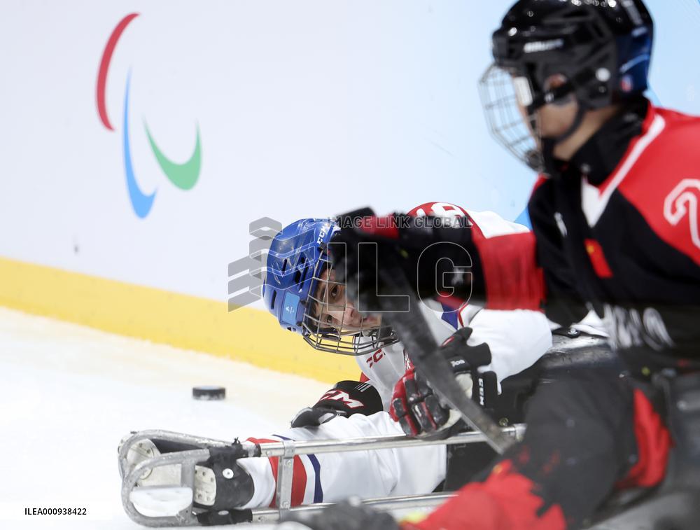 (SP)CHINA-BEIJING-WINTER PARALYMPICS-PARA ICE HOCKEY-QUALIFYING FINALS-CHN VS CZE (CN)