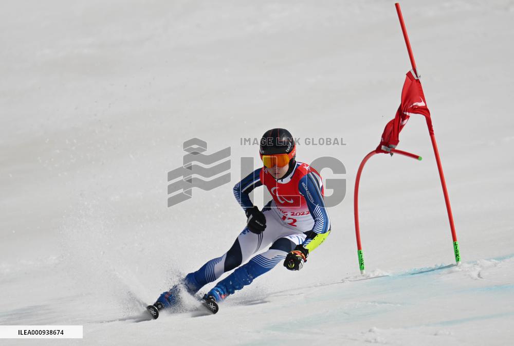 (SP)CHINA-BEIJING-WINTER PARALYMPICS-ALPINE SKIING-MEN'S GIANT SLALOM STANDING (CN)