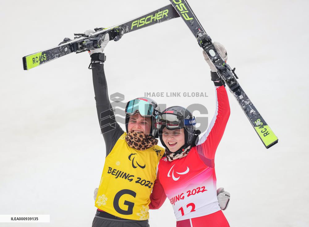 (SP)CHINA-BEIJING-WINTER PARALYMPICS-ALPINE SKIING-WOMEN'S GIANT SLALOM-VISION IMPAIRED (CN)