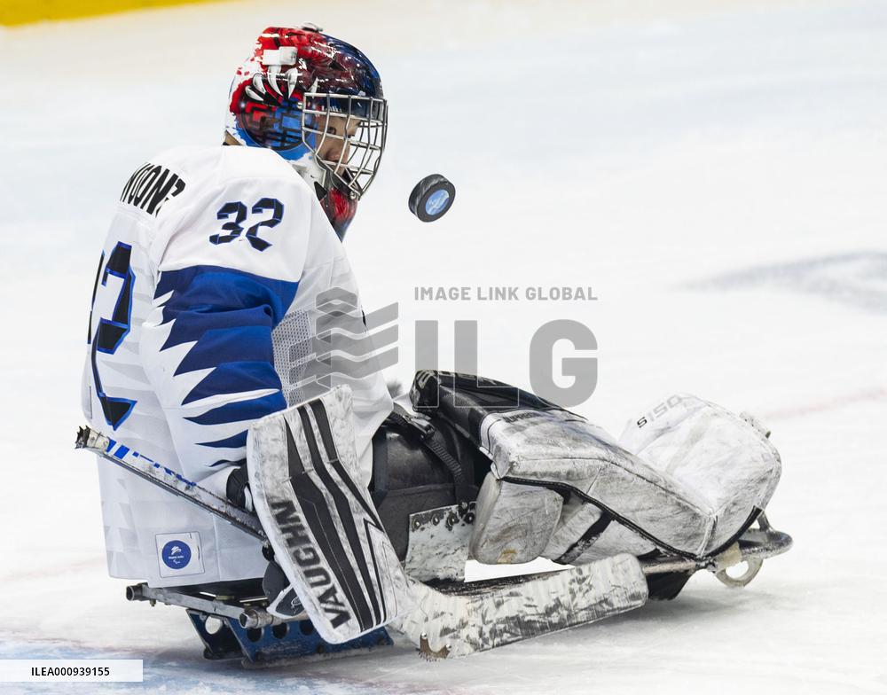 (SP)CHINA-BEIJING-WINTER PARALYMPICS-PARA ICE HOCKEY-SEMIFINAL-CAN VS KOR