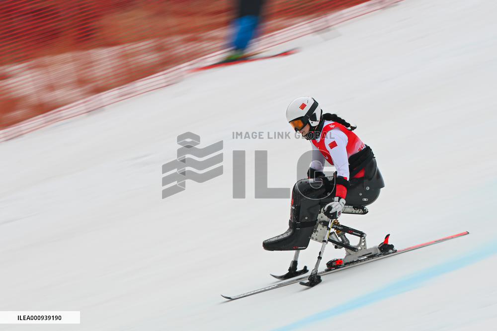 (SP)CHINA-BEIJING-WINTER PARALYMPICS-ALPINE SKIING-WOMEN'S GIANT SLALOM-SITTING (CN)