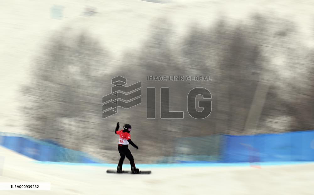 (SP)CHINA-ZHANGJIAKOU-WINTER PARALYMPICS-PARA SNOWBOARD-MEN'S BANKED SLALOM SB-LL2 (CN)