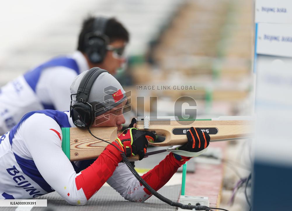(SP)CHINA-ZHANGJIAKOU-WINTER PARALYMPICS-PARA BIATHLON-MEN'S INDIVIDUAL VISION IMPAIRED (CN)