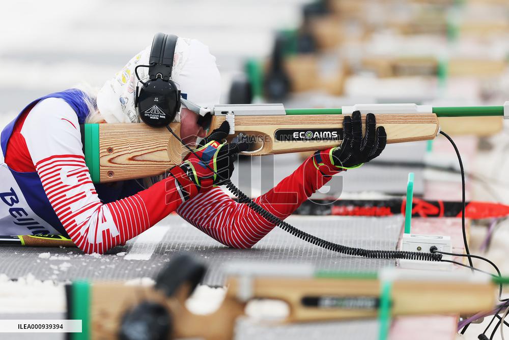 (SP)CHINA-ZHANGJIAKOU-WINTER PARALYMPICS-PARA BIATHLON-WOMEN'S INDIVIDUAL VISION IMPAIRED(CN)