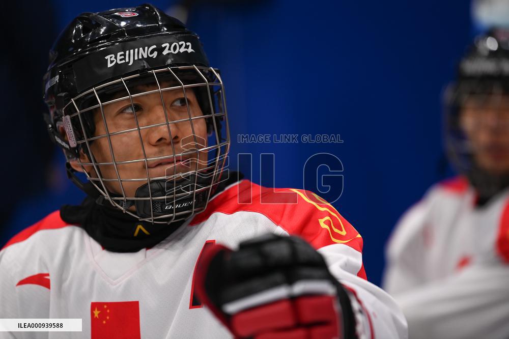 (SP)CHINA-BEIJING-WINTER PARALYMPICS-PARA ICE HOCKEY-SEMIFINALS-CHN VS USA(CN)