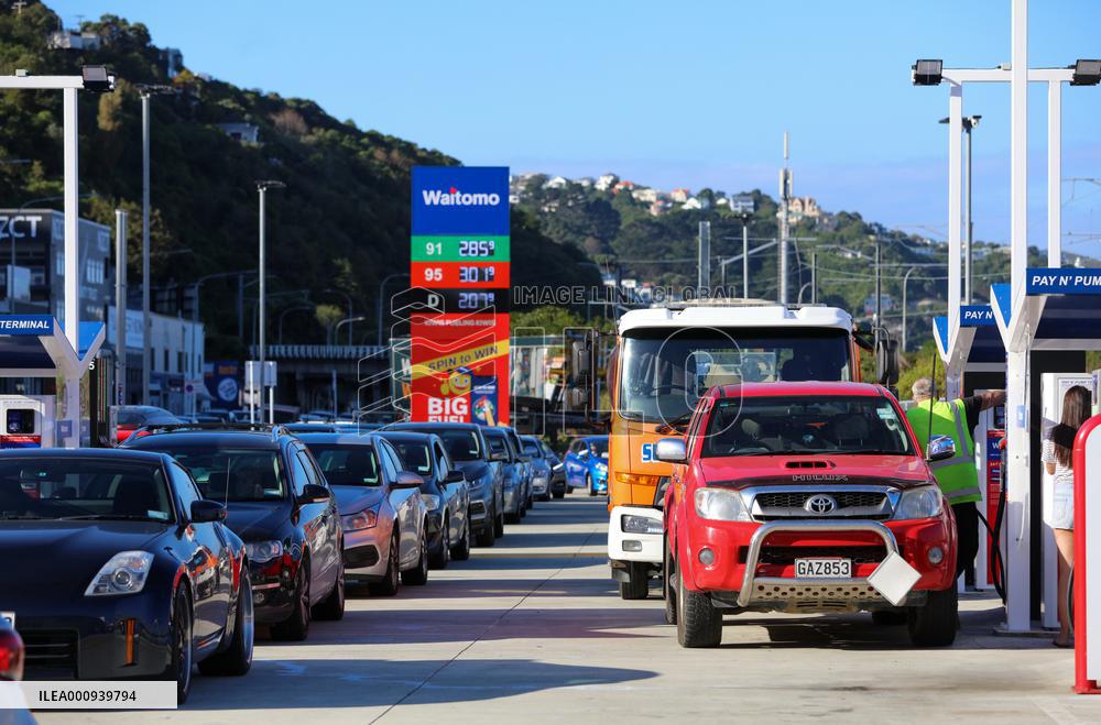 NEW ZEALAND-WELLINGTON-PETROL-PRICE HIKE
