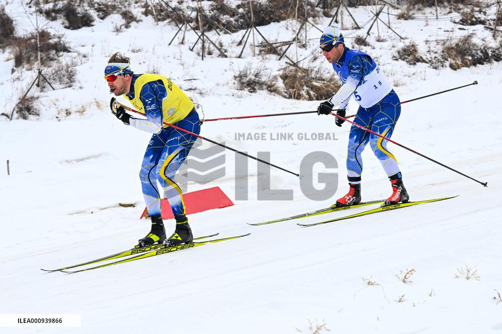 (SP)CHINA-ZHANGJIAKOU-WINTER PARALYMPICS-PARA CROSS-COUNTRY SKIING -MEN'S MIDDLE DISTANCE FREE TECHNIQUE VISION IMPAIRED (CN)