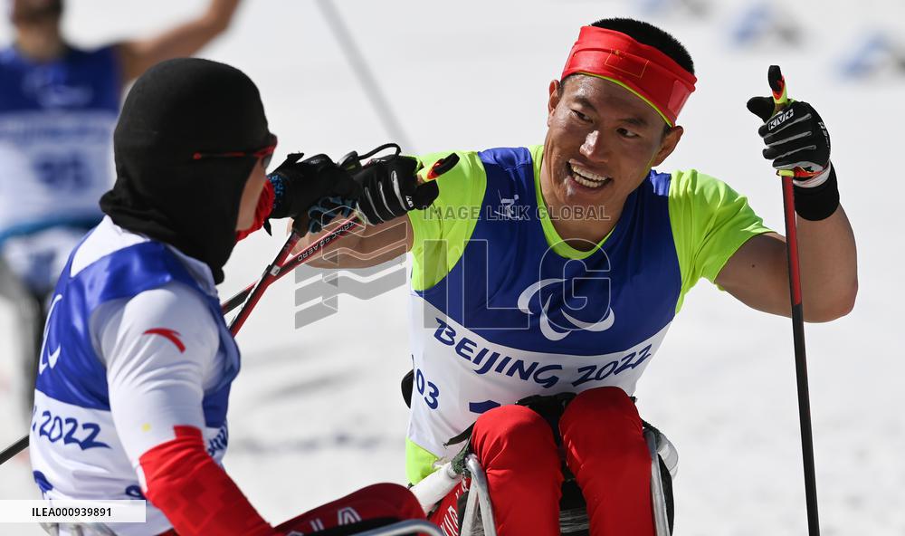(SP)CHINA-ZHANGJIAKOU-WINTER PARALYMPICS-PARA CROSS-COUNTRY SKIING-MEN'S MIDDLE DISTANCE SITTING(CN)