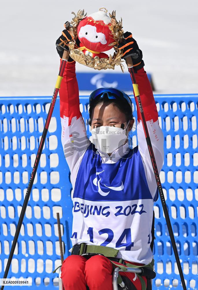 (SP)CHINA-ZHANGJIAKOU-WINTER PARALYMPICS-PARA CROSS-COUNTRY SKIING-WOMEN'S MIDDLE DISTANCE SITTING(CN)