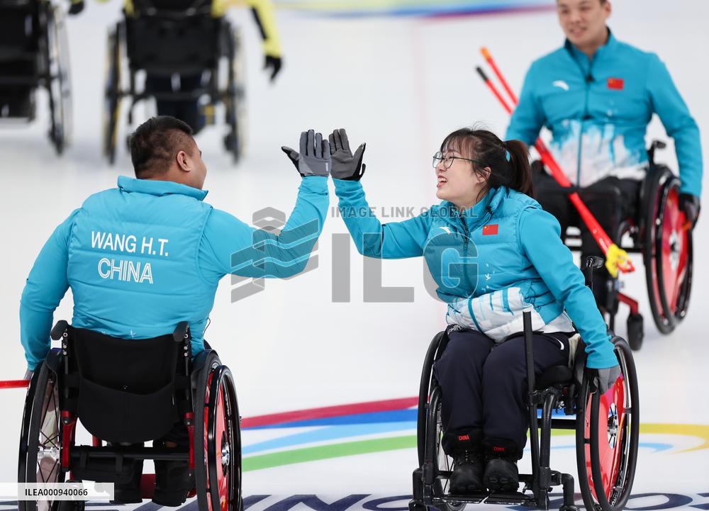 (SP)CHINA-BEIJING-WINTER PARALYMPICS-WHEELCHAIR CURLING-GOLD MEDAL MATCH-CHN VS SWE(CN)