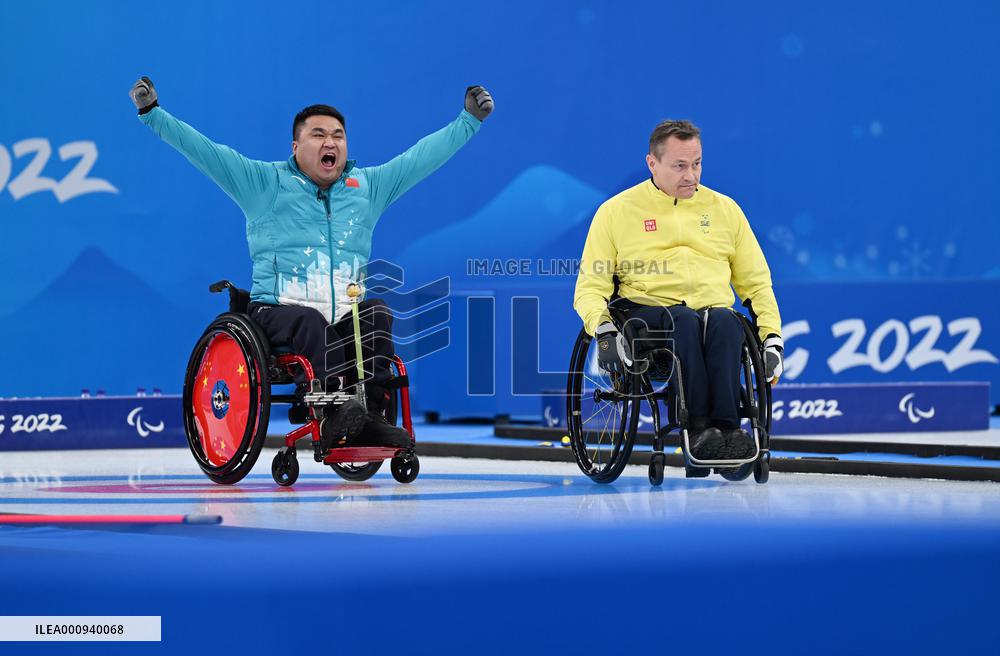 (SP)CHINA-BEIJING-WINTER PARALYMPICS-WHEELCHAIR CURLING-GOLD MEDAL MATCH-CHN VS SWE(CN)