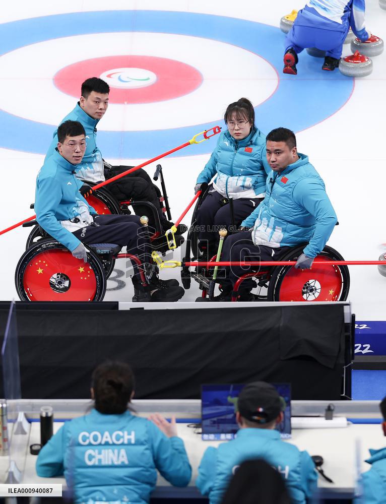 (SP)CHINA-BEIJING-WINTER PARALYMPICS-WHEELCHAIR CURLING-GOLD MEDAL MATCH-CHN VS SWE(CN)
