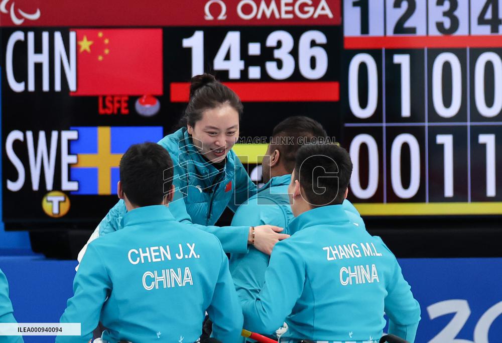 (SP)CHINA-BEIJING-WINTER PARALYMPICS-WHEELCHAIR CURLING-GOLD MEDAL MATCH-CHN VS SWE(CN)
