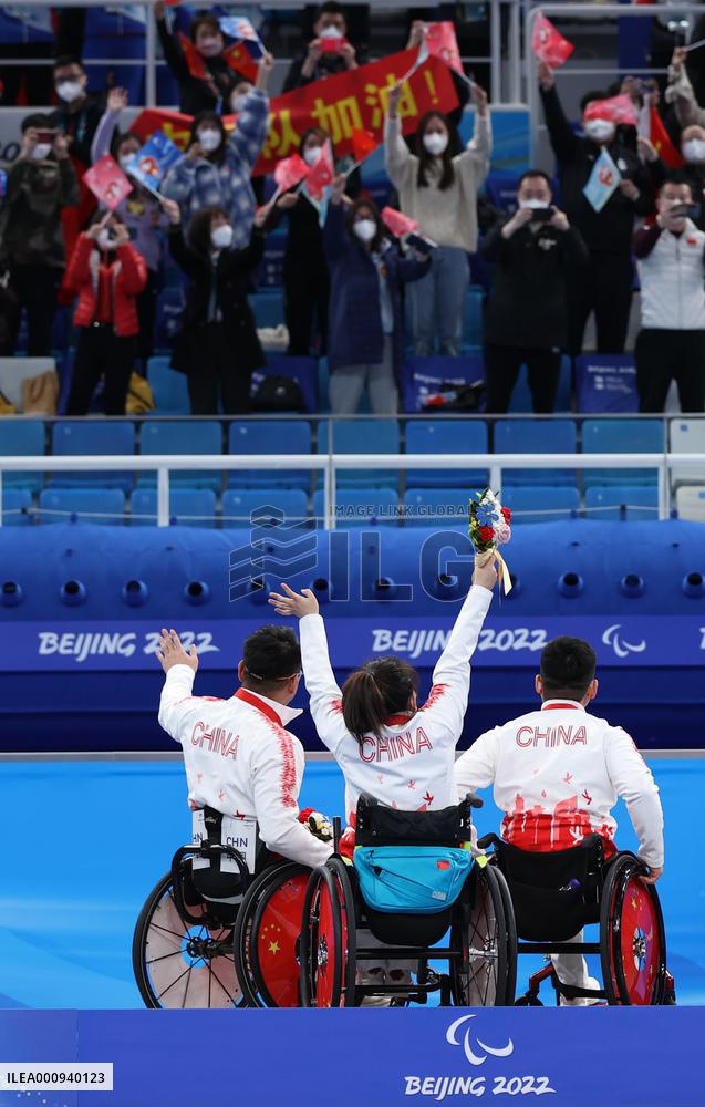 (SP)CHINA-BEIJING-WINTER PARALYMPICS-WHEELCHAIR CURLING-GOLD MEDAL MATCH-CHN VS SWE(CN)