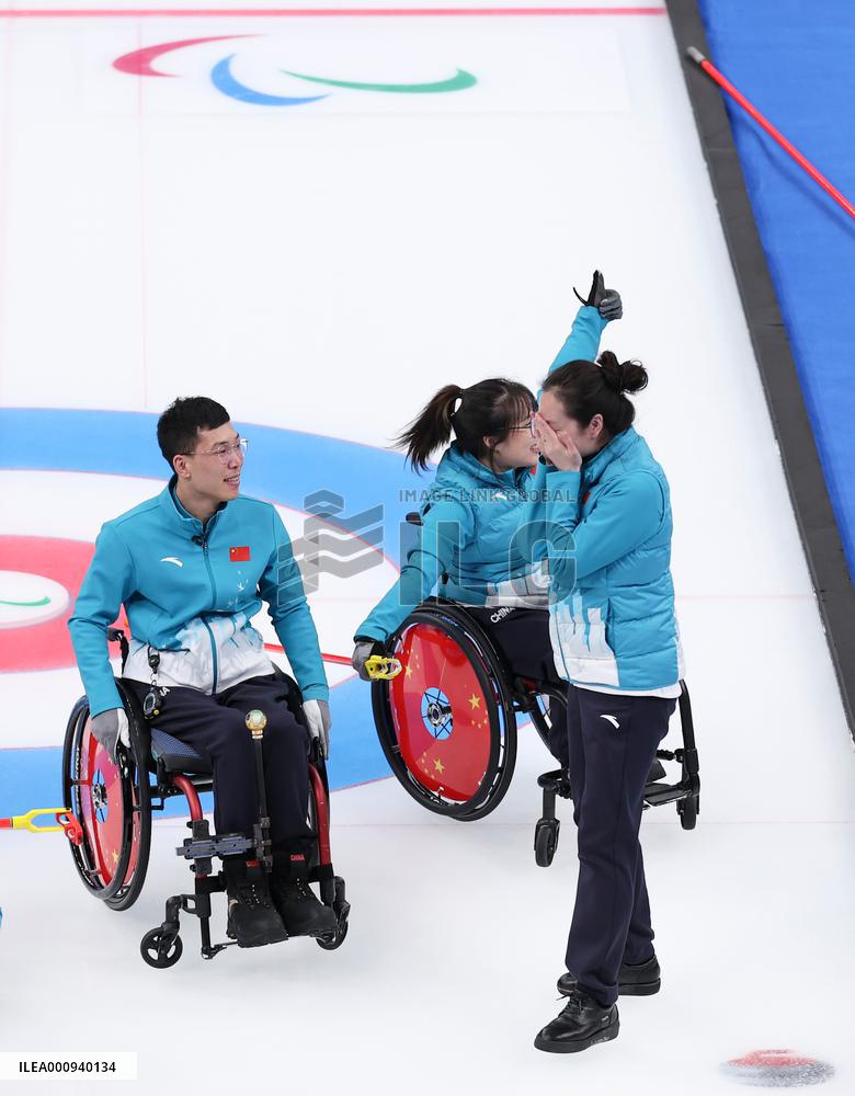 (SP)CHINA-BEIJING-WINTER PARALYMPICS-WHEELCHAIR CURLING-GOLD MEDAL MATCH-CHN VS SWE(CN)