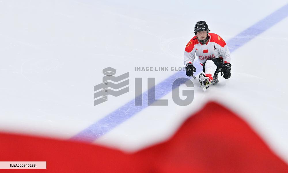 (SP)CHINA-BEIJING-WINTER PARALYMPICS-PARA ICE HOCKEY-BRONZE MEDAL GAME-CHN VS KOR(CN)