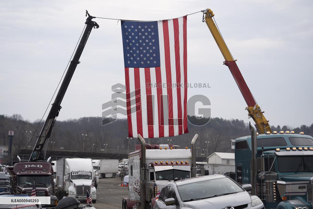 U.S.-MARYLAND-TRUCK CONVOY-DEMONSTRATION