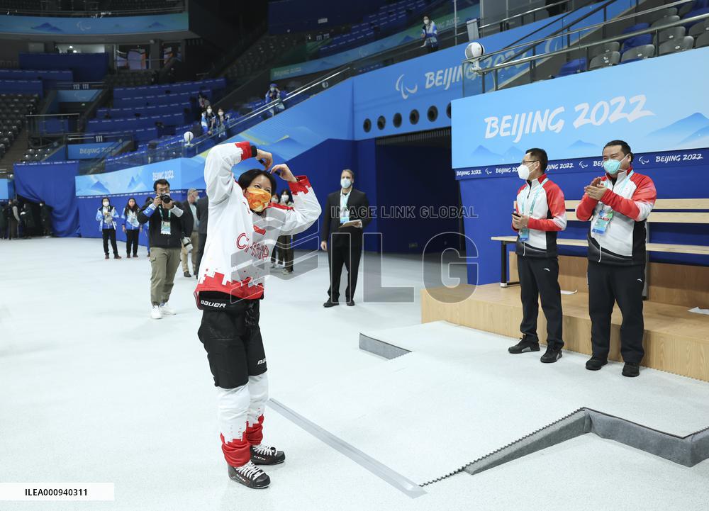 (SP)CHINA-BEIJING-WINTER PARALYMPICS-PARA ICE HOCKEY-BRONZE MEDAL GAME-CHN VS KOR(CN)