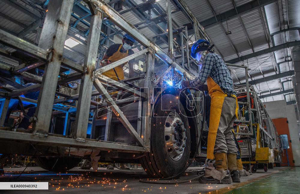INDIA-HYDERABAD-MANUFACTURING-ELECTRIC BUSES