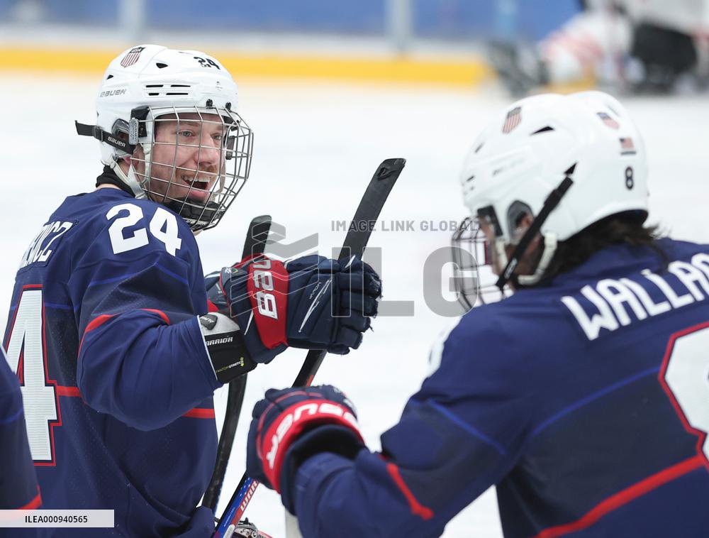 (SP)CHINA-BEIJING-WINTER PARALYMPICS-PARA ICE HOCKEY-GOLD MEDAL GAME-USA VS CAN (CN)