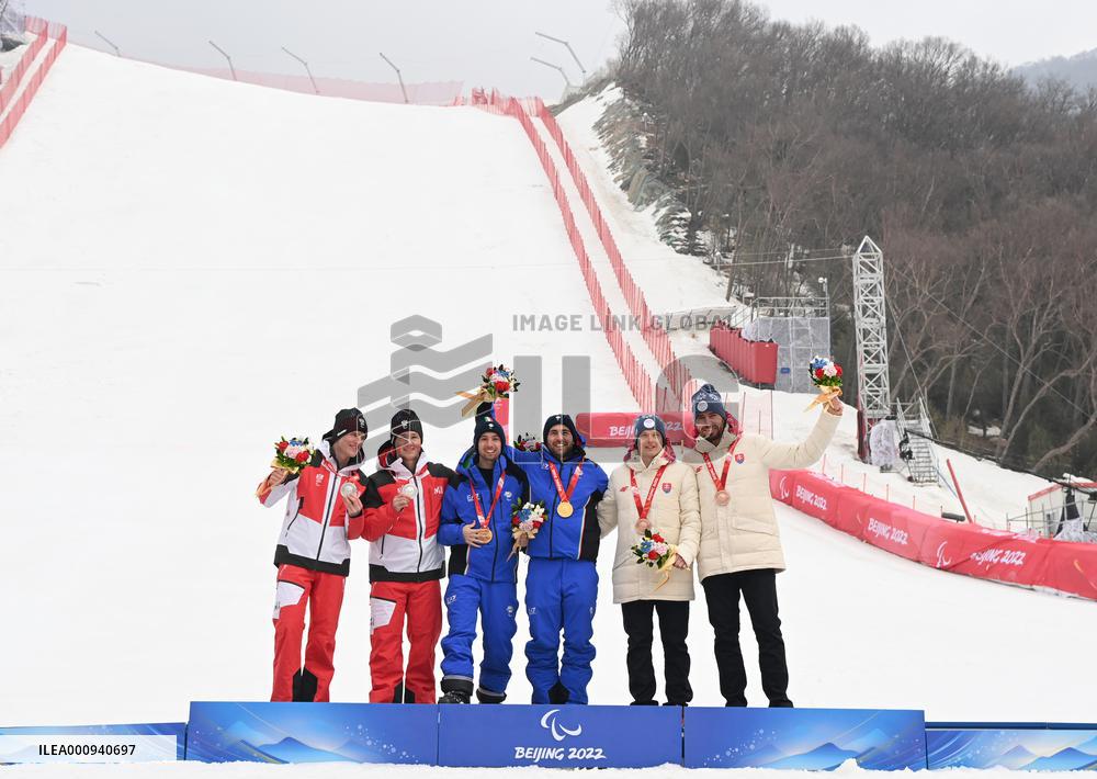 (SP)CHINA-BEIJING-BEIJING 2022 WINTER PARALYMPICS-ALPINE SKIING-MEN'S SLALOM-VISION IMPAIRED(CN)