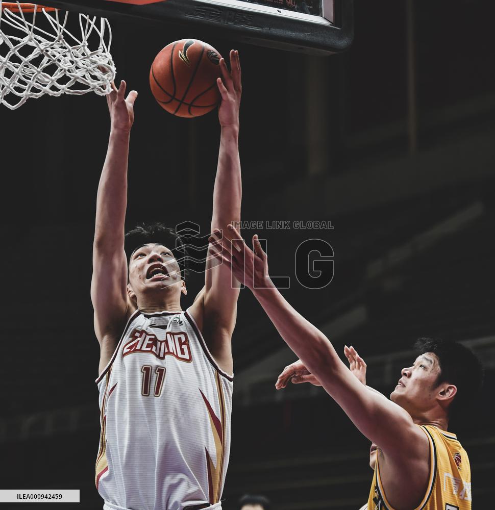 (SP)CHINA-SHENYANG-BASKETBALL-CBA LEAGUE-ZHEJIANG GOLDEN BULLS VS ZHEJIANG LIONS  (CN)
